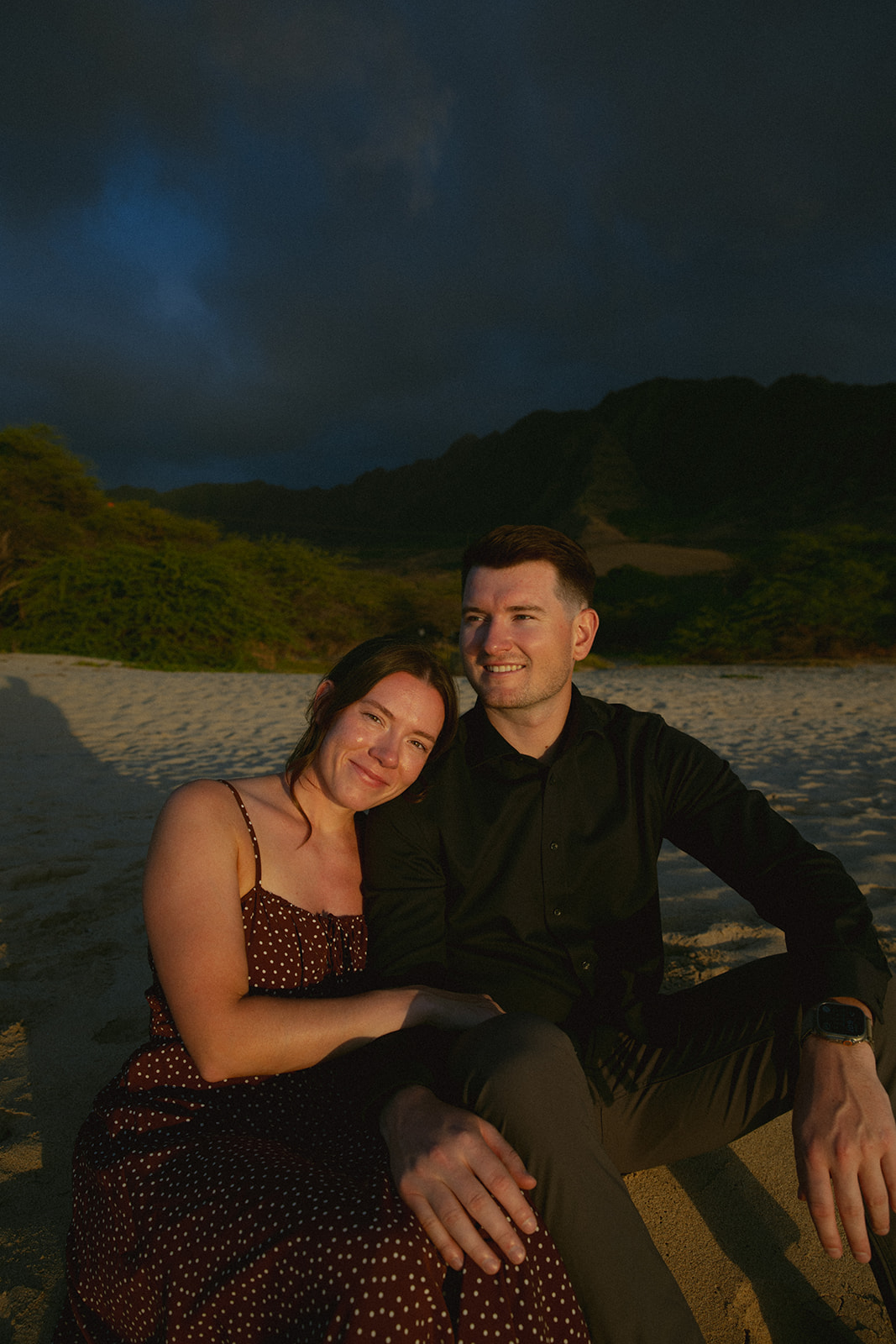 Blue hour, island light
